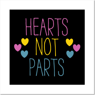 hearts not parts Posters and Art